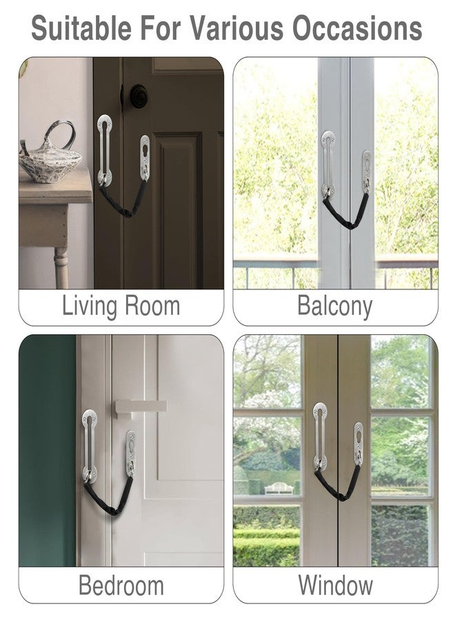 Ruboxa Door Chain Lock/Safety Chain Latch with Rubber Grip for Home/Door Lock for Kids & Security - Pack of 1 (SH-41, Matt) - Image 2